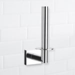 Nameeks NFA001 Toilet Paper Holder, Rectangle, Chrome, Vertical